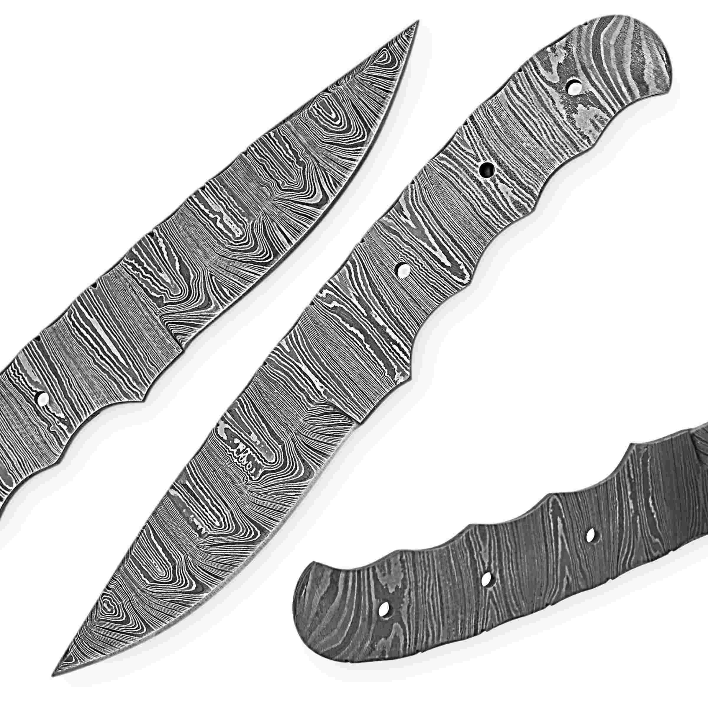 Damascus Steel Knife Blank – Precision Edge Series