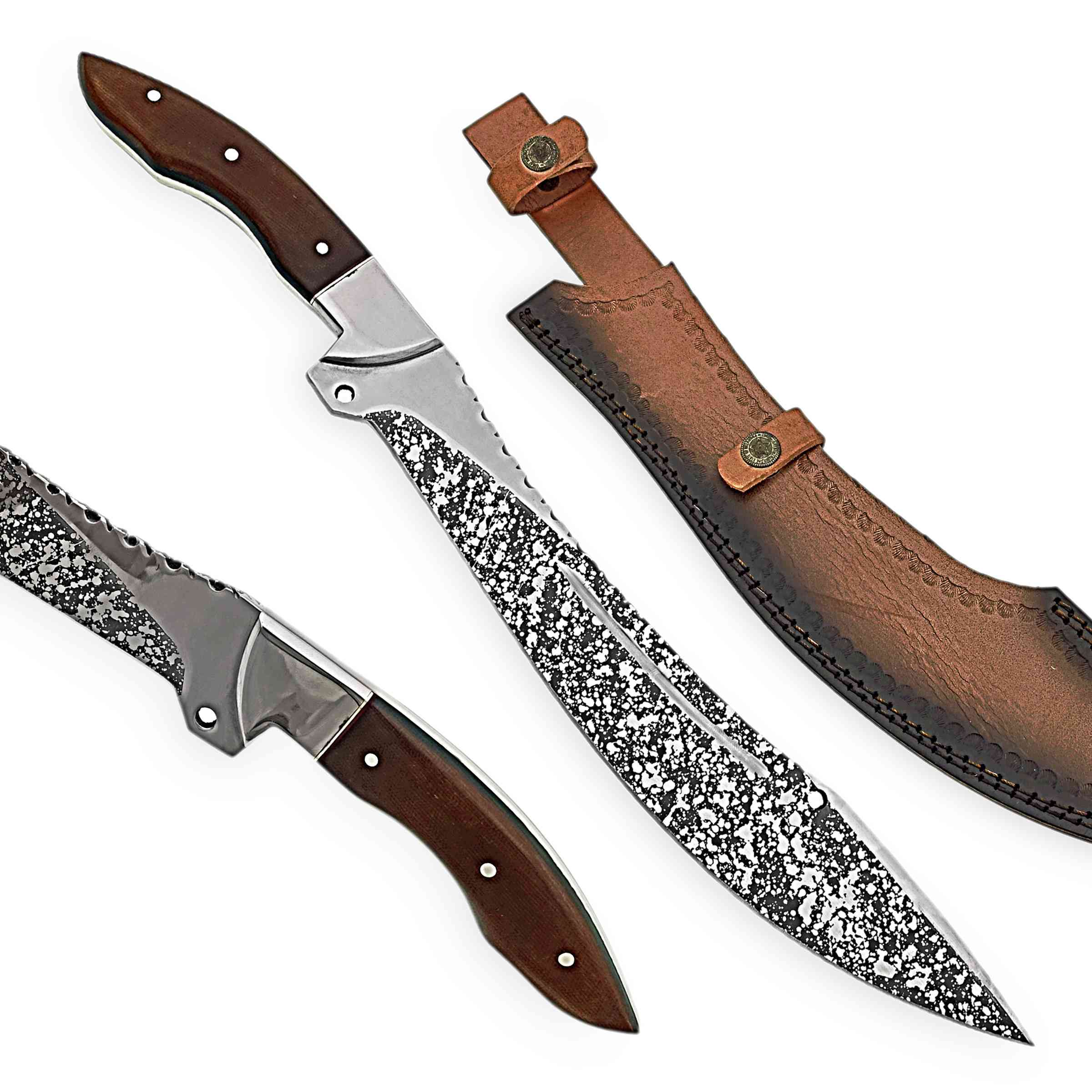 Damascus Steel Hunting Knife – Stag Horn Handle Edition