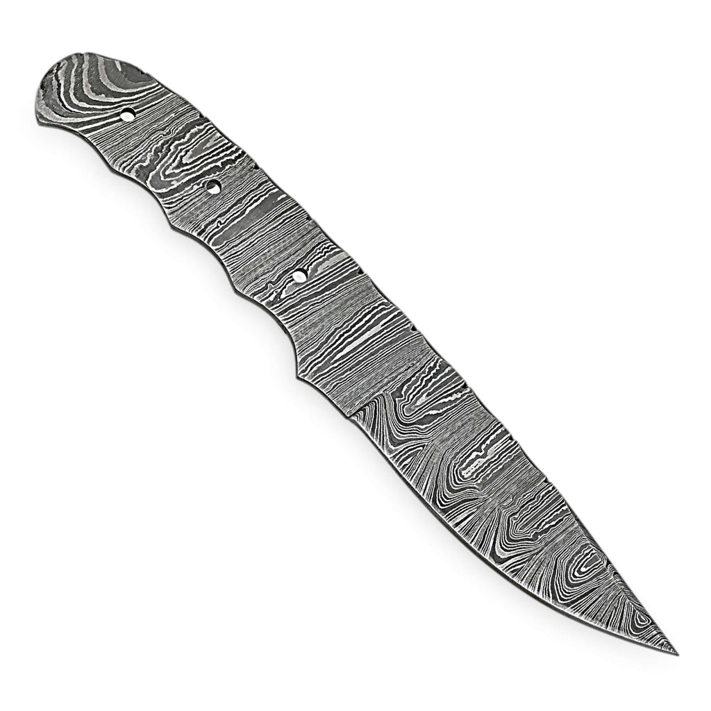 Damascus Steel Knife Blank – Precision Edge Series