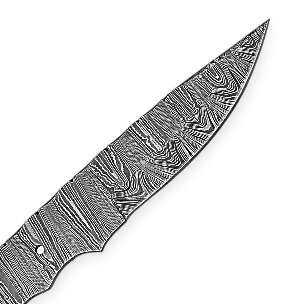 Damascus Steel Knife Blank – Precision Edge Series