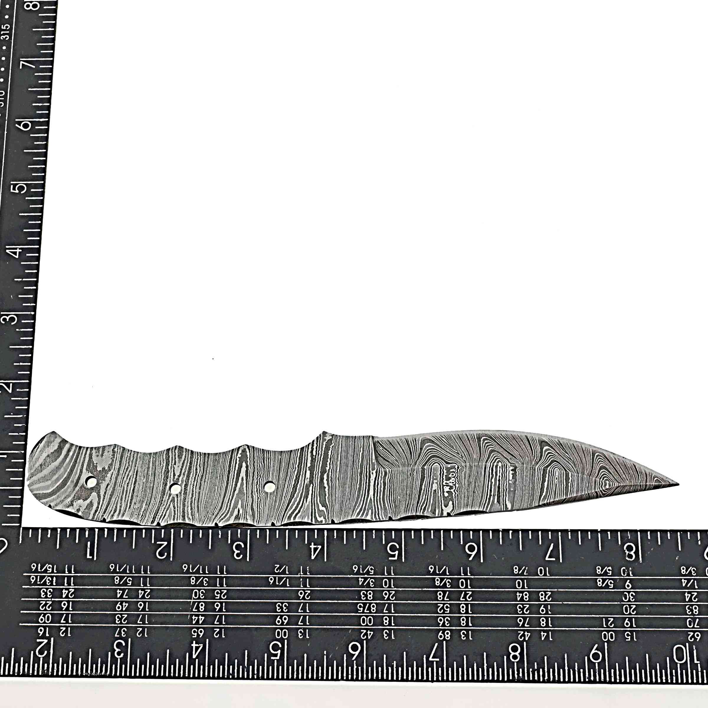 Damascus Steel Knife Blank – Precision Edge Series