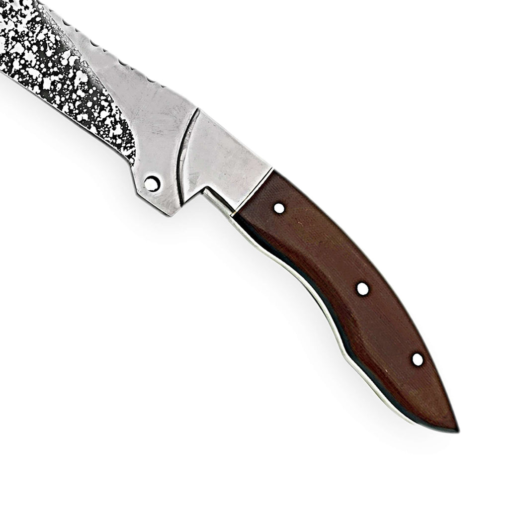 Damascus Steel Hunting Knife – Stag Horn Handle Edition