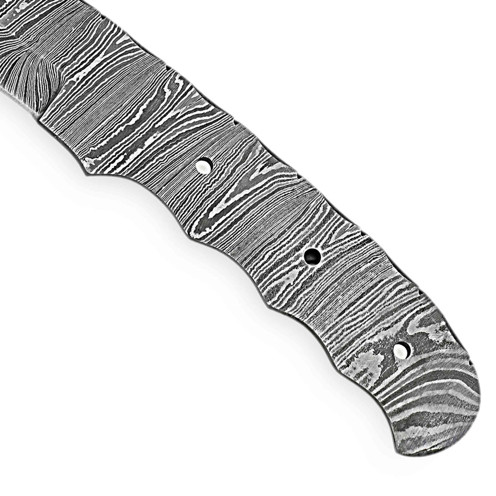 Damascus Steel Knife Blank – Precision Edge Series