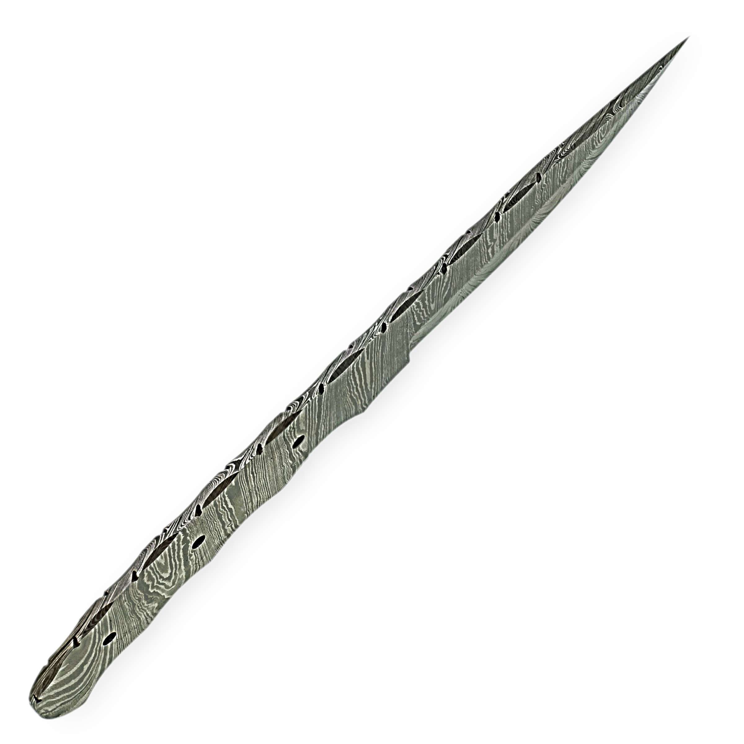 Damascus Steel Knife Blank – Precision Edge Series