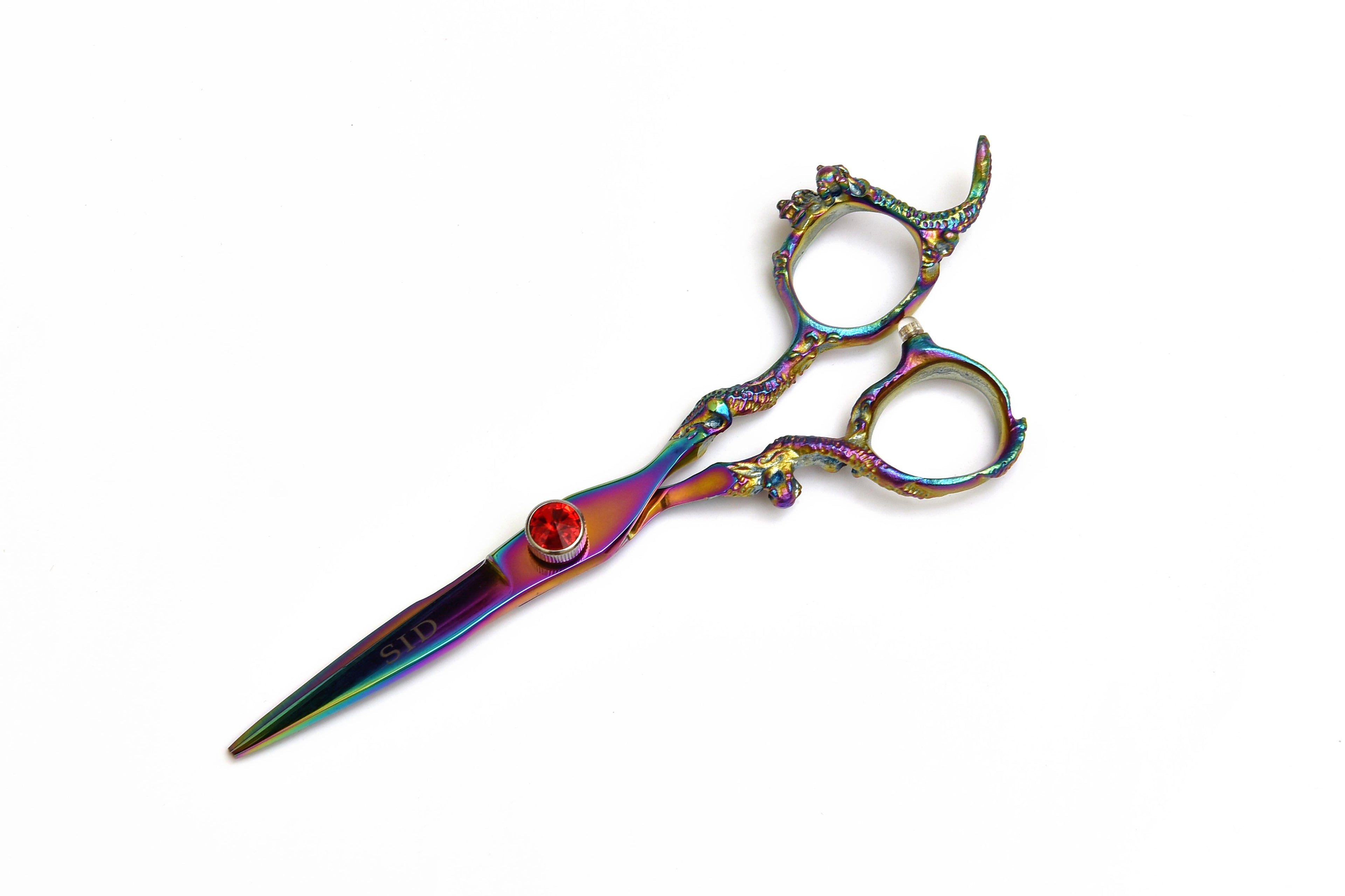 Rainbow Titanium Hair Cutting Scissors – Iridescent Finish