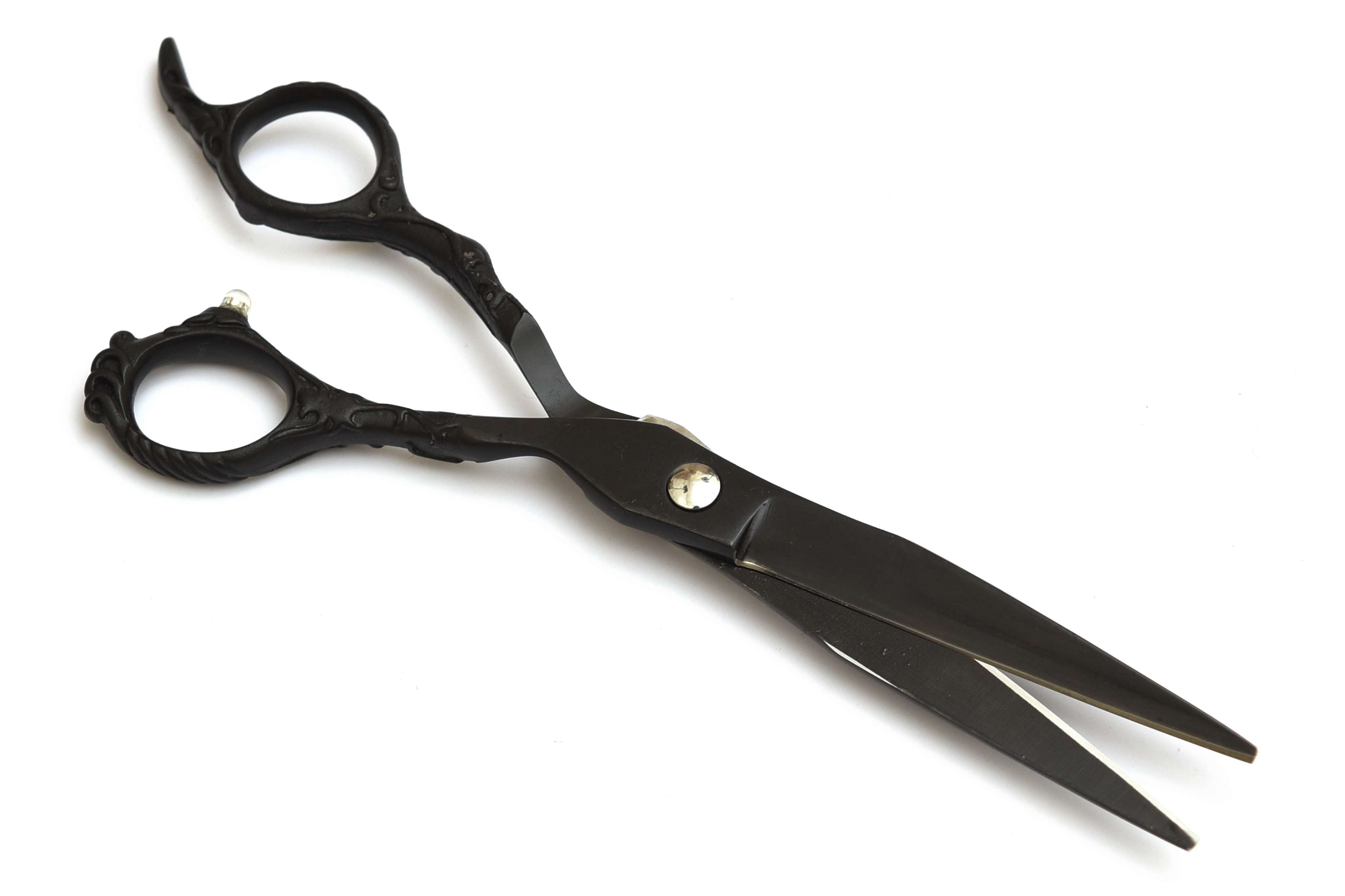 Black Ornate Hairdressing Scissors