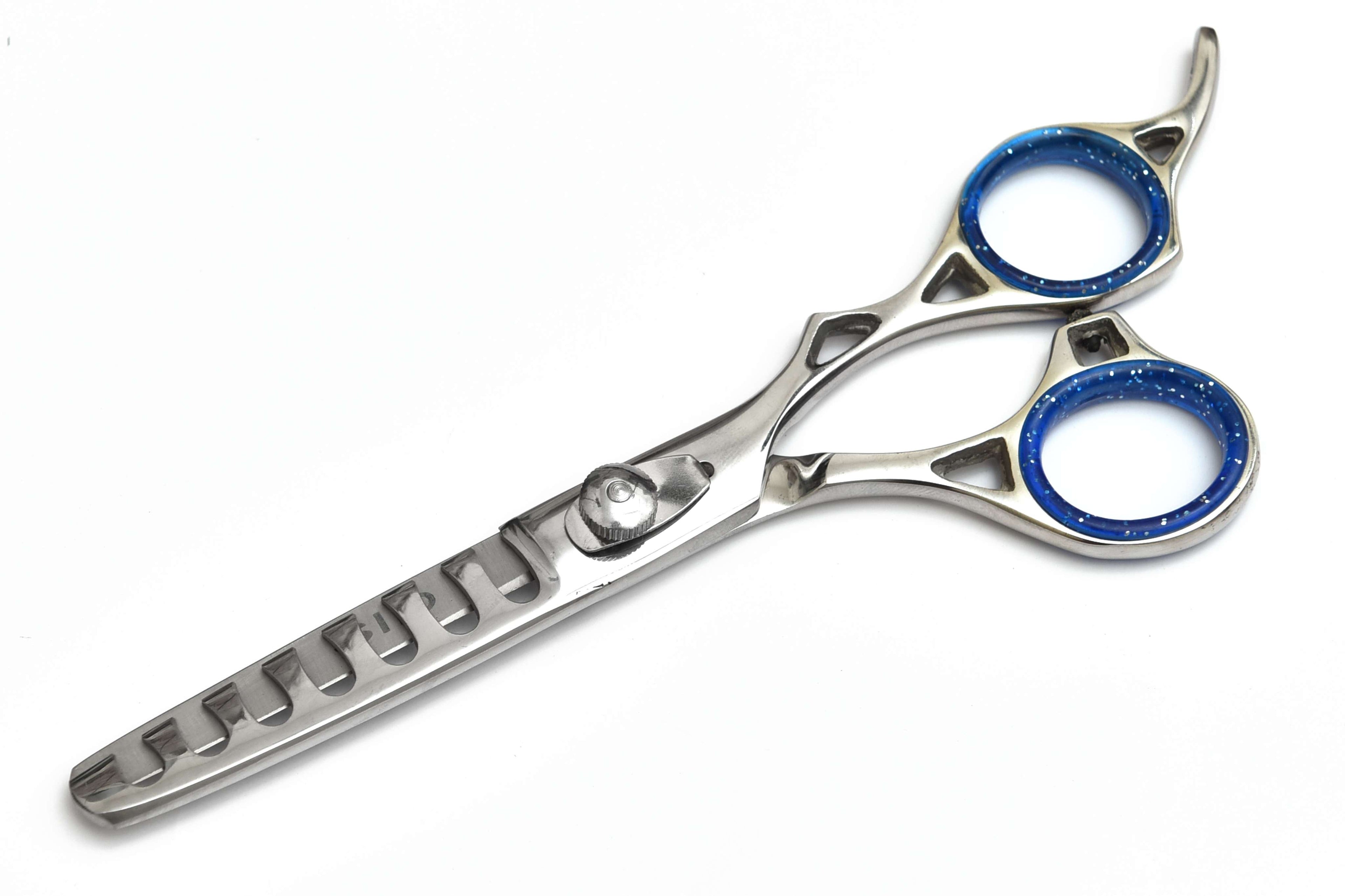 Blue Handle Thinning Scissors