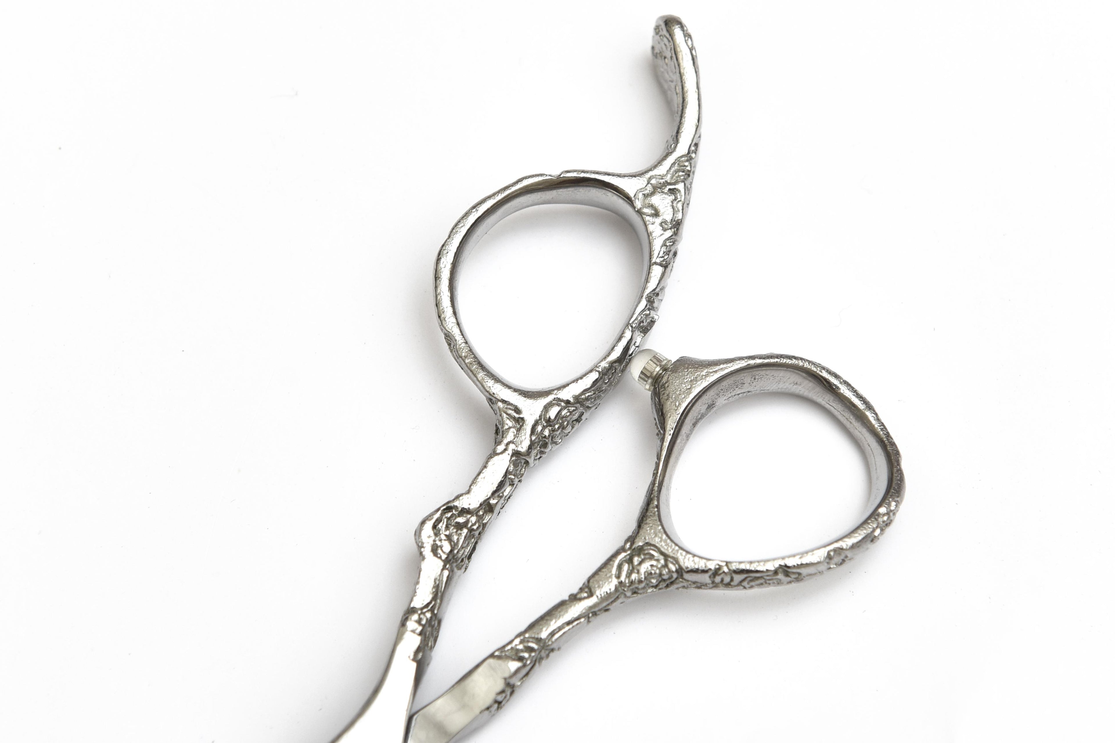 Ornate Red Gem Thinning Scissors
