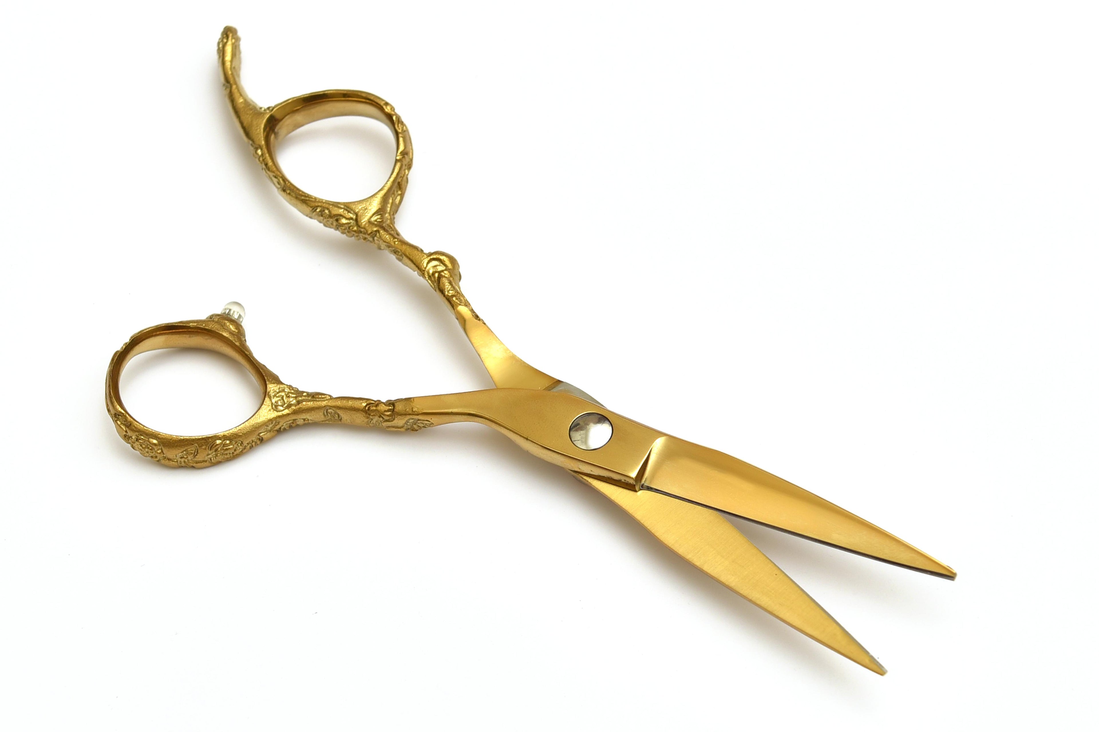 Royal Gold Hair Cutting Scissors – Professional Barber Shears
