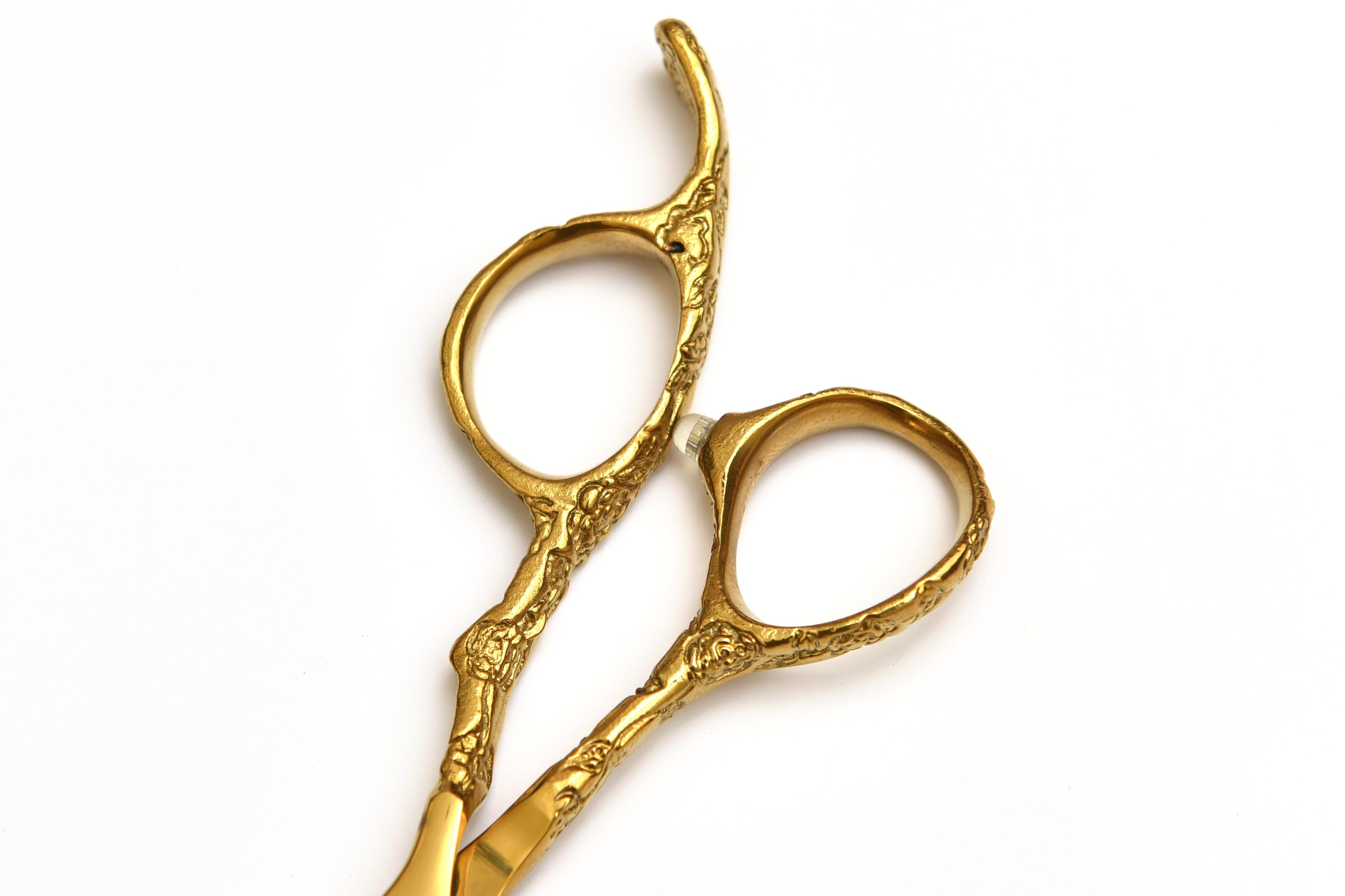 Royal Gold Hair Thinning Scissors – Texturizing Shears for Barbers & Stylists