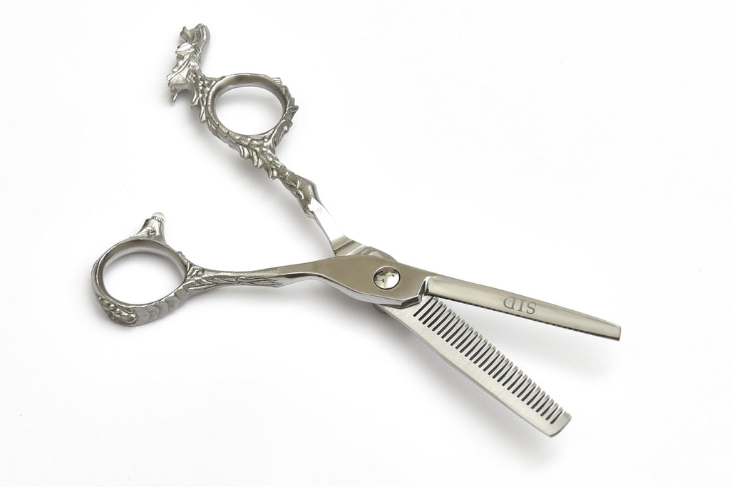 Dragon Handle Thinning Shears with Red Gem