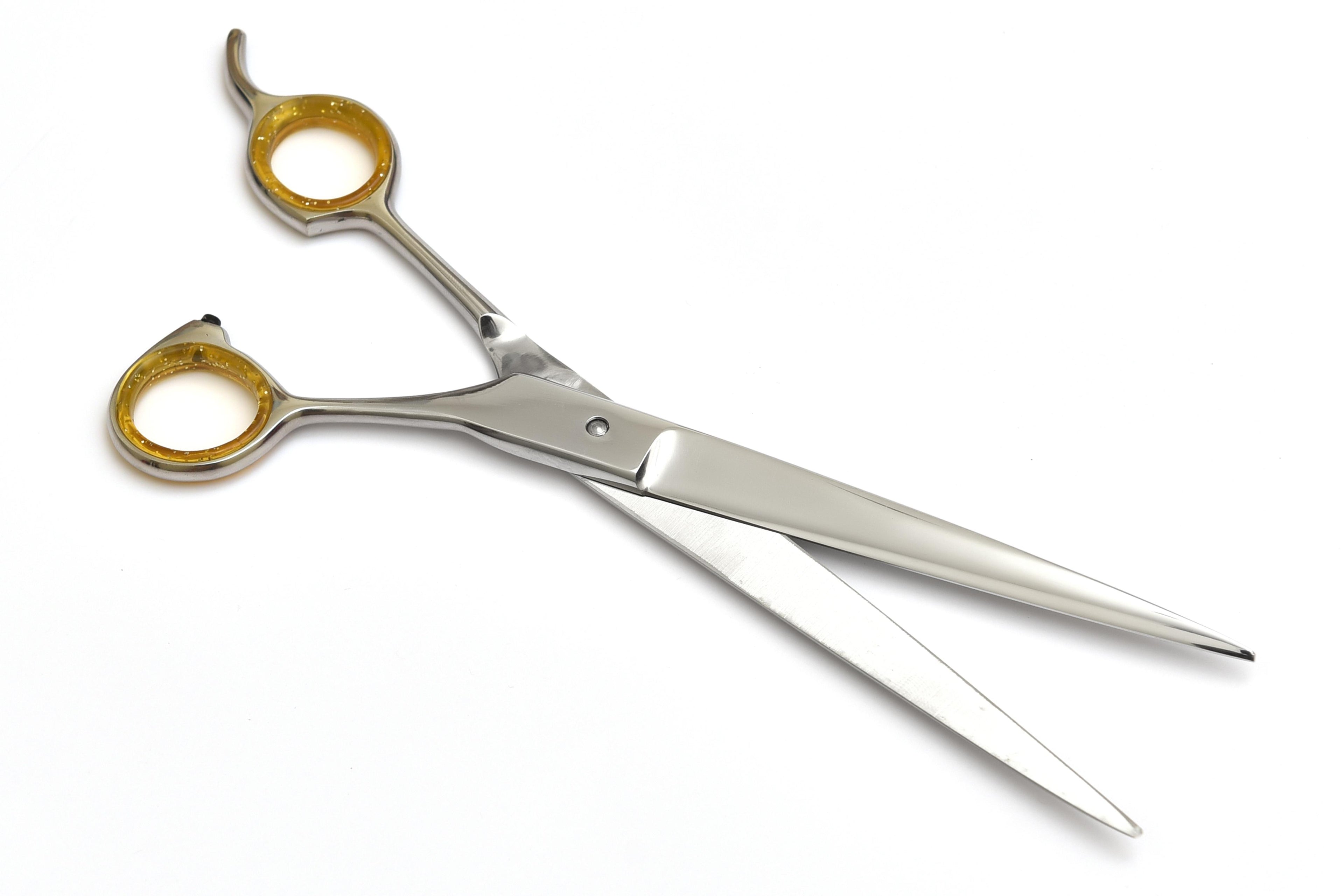 Professional Hair Cutting Scissors with Gold Finger Rest