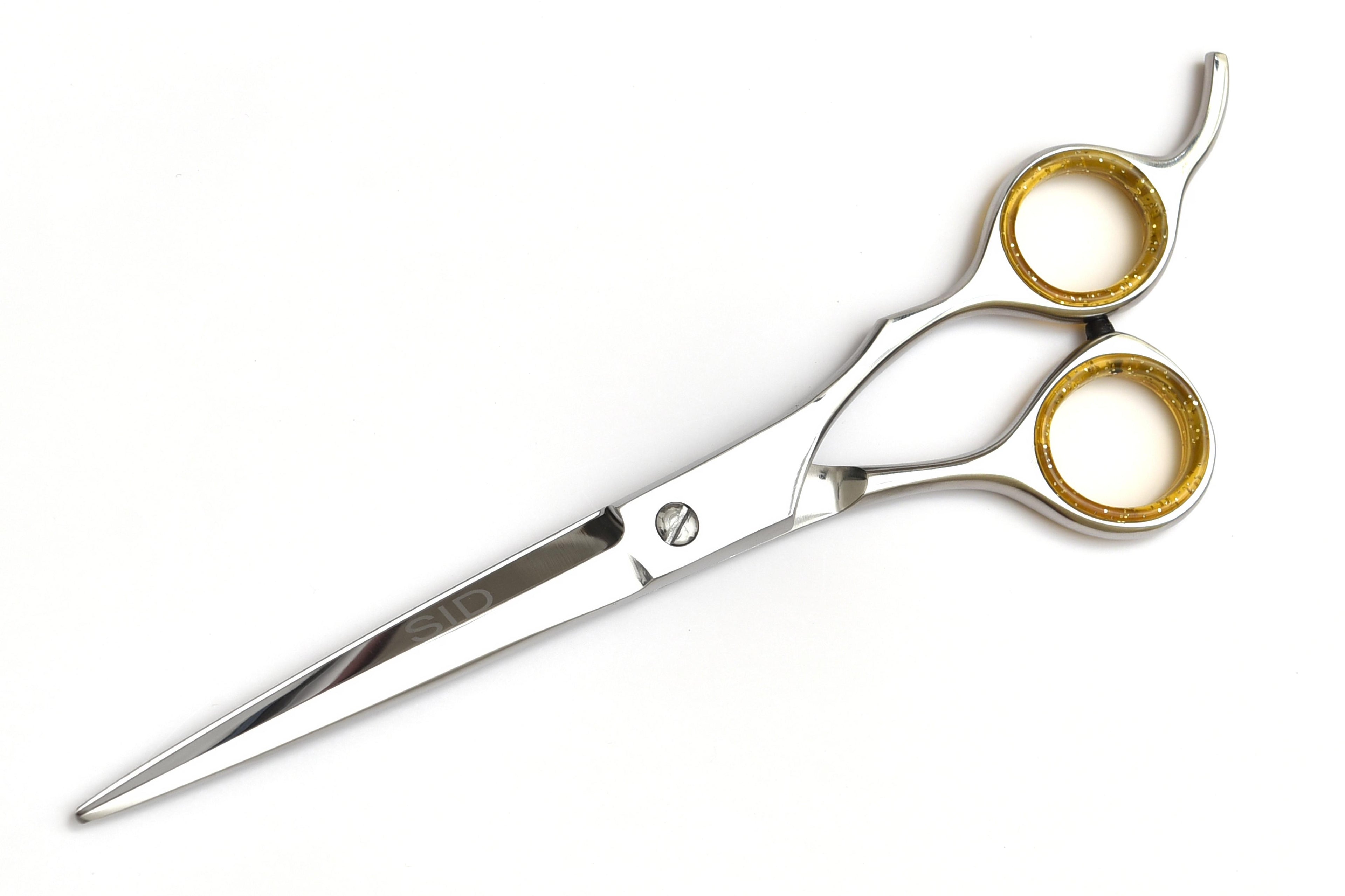 Premium Stainless Steel Hair Cutting Shears with Gold Handle