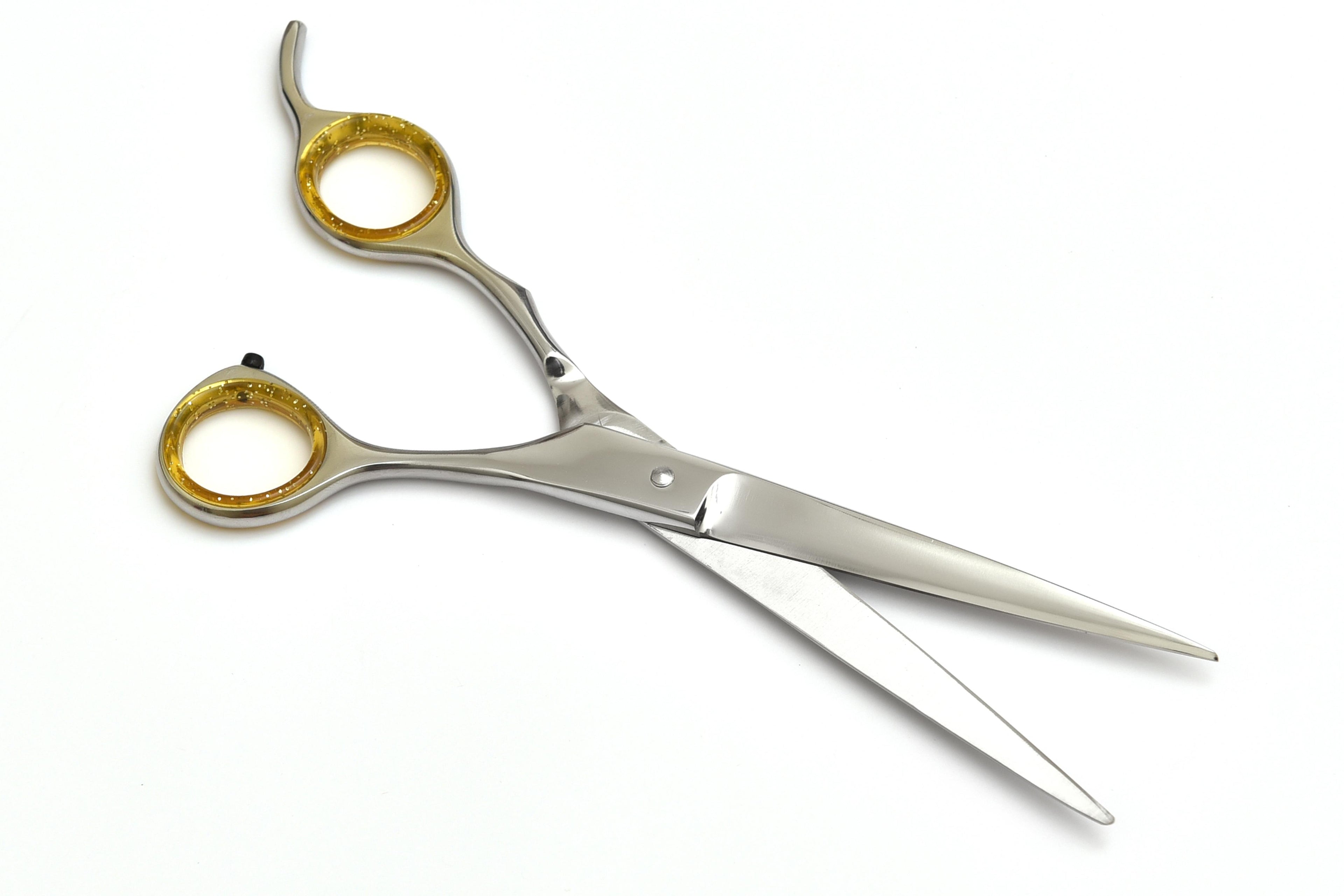 Premium Stainless Steel Hair Cutting Shears with Gold Handle