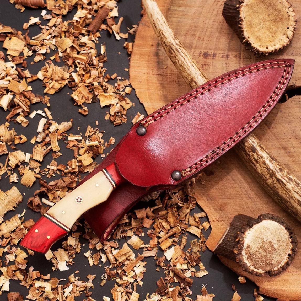 Handcrafted Damascus Steel Fixed Blade Knife