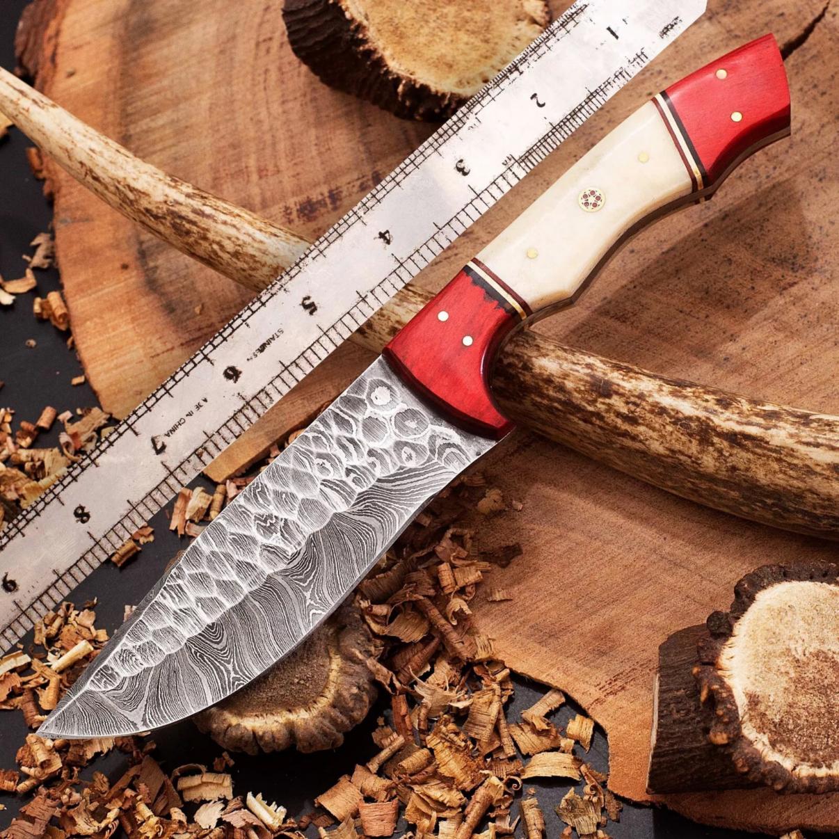 Handcrafted Damascus Steel Fixed Blade Knife